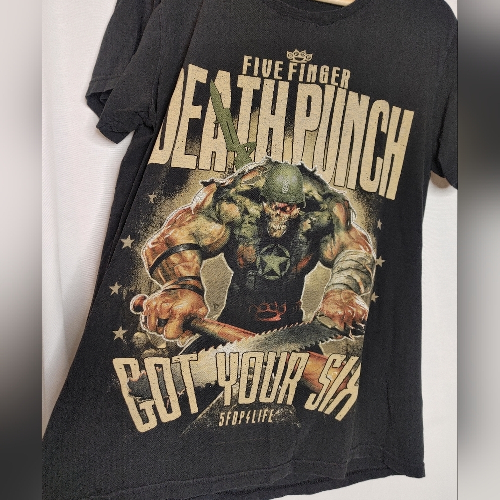 Five Finger Death Punch 5FDP Got Your Six Graphic Band Tee Bay Island Large L - Picture 5 of 8